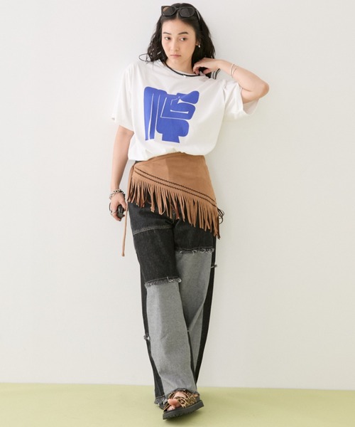 MIRROR STOKE ワイドパンツ ジーンズ デニム デニムパンツ 「ZOZO限定