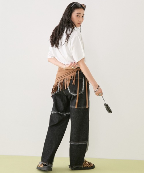 MIRROR STOKE ワイドパンツ ジーンズ デニム デニムパンツ 「ZOZO限定