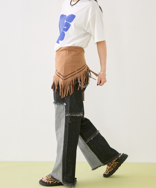 MIRROR STOKE ワイドパンツ ジーンズ デニム デニムパンツ 「ZOZO限定