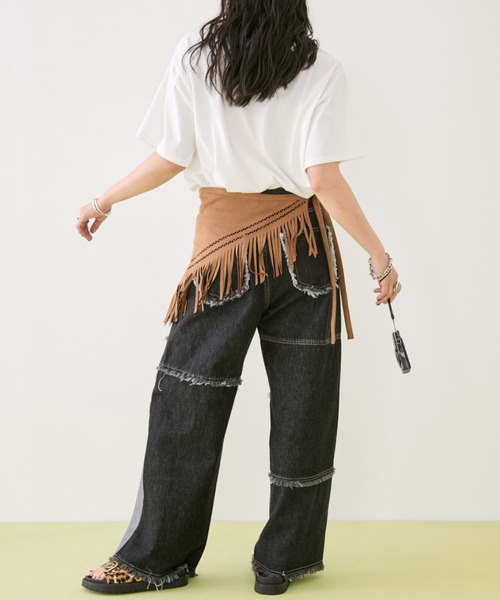 MIRROR STOKE ワイドパンツ ジーンズ デニム デニムパンツ 「ZOZO限定