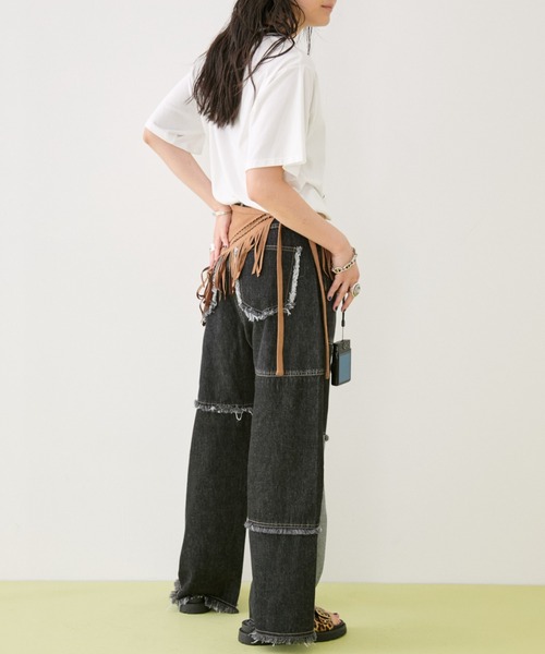 MIRROR STOKE ワイドパンツ ジーンズ デニム デニムパンツ 「ZOZO限定