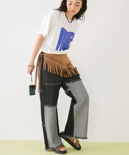 MIRROR STOKE ワイドパンツ ジーンズ デニム デニムパンツ 「ZOZO限定