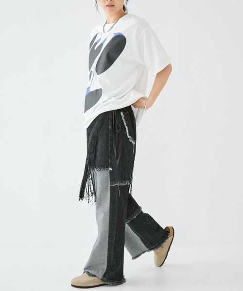 MIRROR STOKE ワイドパンツ ジーンズ デニム デニムパンツ 「ZOZO限定