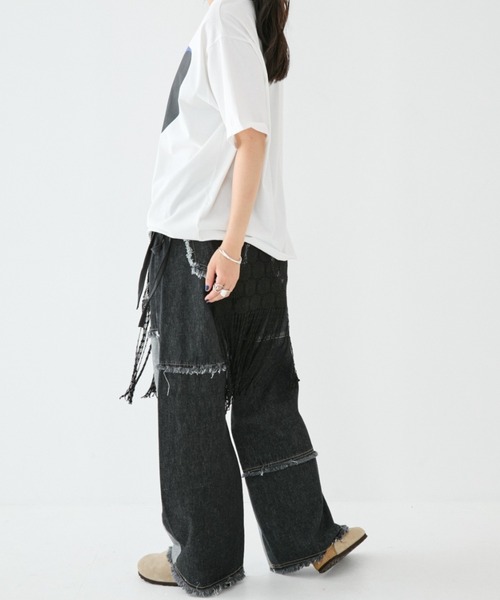 MIRROR STOKE ワイドパンツ ジーンズ デニム デニムパンツ 「ZOZO限定