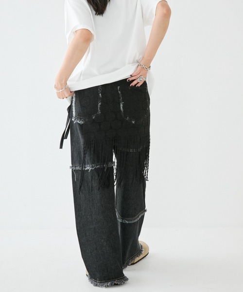 MIRROR STOKE ワイドパンツ ジーンズ デニム デニムパンツ 「ZOZO限定