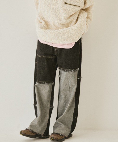 MIRROR STOKE ワイドパンツ ジーンズ デニム デニムパンツ 「ZOZO限定