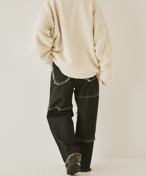 MIRROR STOKE ワイドパンツ ジーンズ デニム デニムパンツ 「ZOZO限定