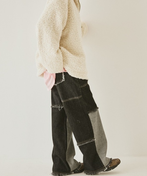MIRROR STOKE ワイドパンツ ジーンズ デニム デニムパンツ 「ZOZO限定