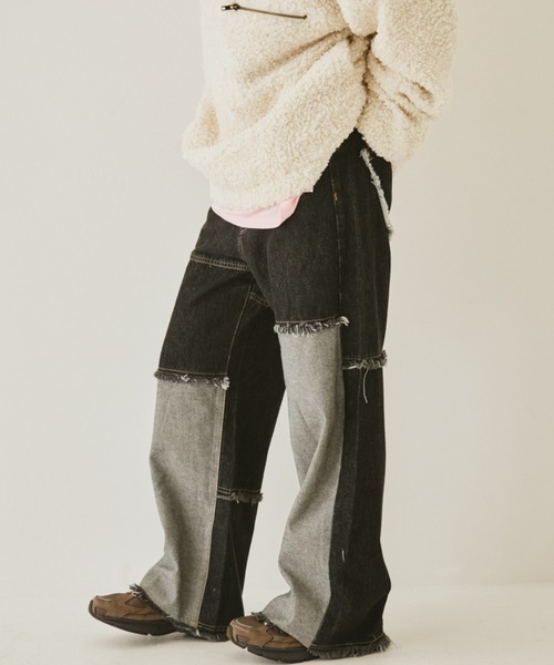 MIRROR STOKE ワイドパンツ ジーンズ デニム デニムパンツ 「ZOZO限定