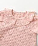 ベビー服 ロンパース ぽこぽこパフスリーブボデ...の詳細画像2
