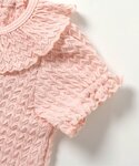 ベビー服 ロンパース ぽこぽこパフスリーブボデ...の詳細画像3