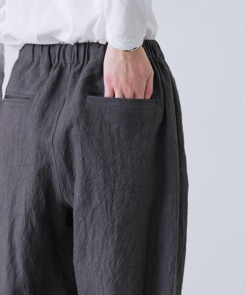 かぐれ パンツ リネンラミールーズテーパードパンツ レディース