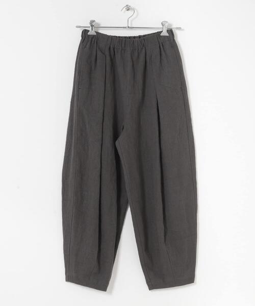 かぐれ パンツ リネンラミールーズテーパードパンツ レディース