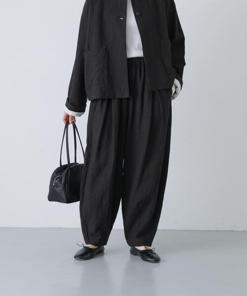 かぐれ パンツ リネンラミールーズテーパードパンツ レディース