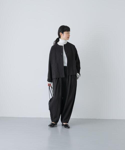 かぐれ パンツ リネンラミールーズテーパードパンツ レディース