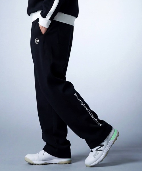 antiqua（アンティカ） パンツ 「STCH」裏起毛ワイドストレートパンツ