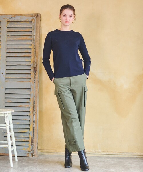 「DRESSTERIOR」 長袖ニット 36 オフホワイト レディース_画像5