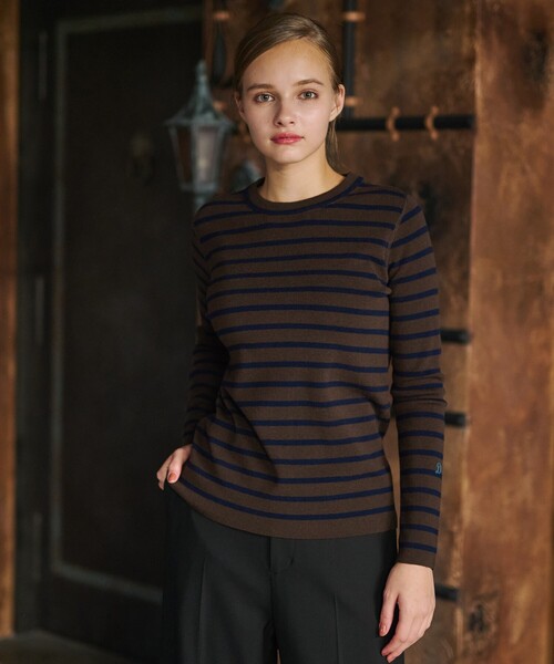 「DRESSTERIOR」 長袖ニット 36 オフホワイト レディース_画像6