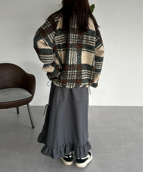 「kutir」 ロングスカート MEDIUM ブラック系その他 レディース_画像4