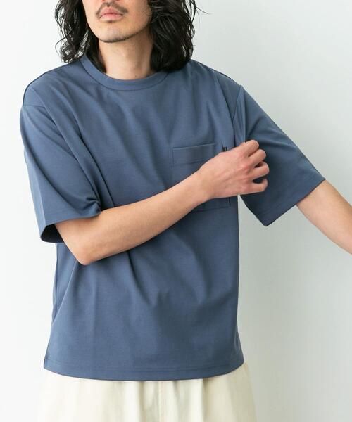 ALOUND チャコールグレー Tシャツ ポケット付き URBAN RESEARCH Sonny Label tシャツ ポンチポケット付ショート