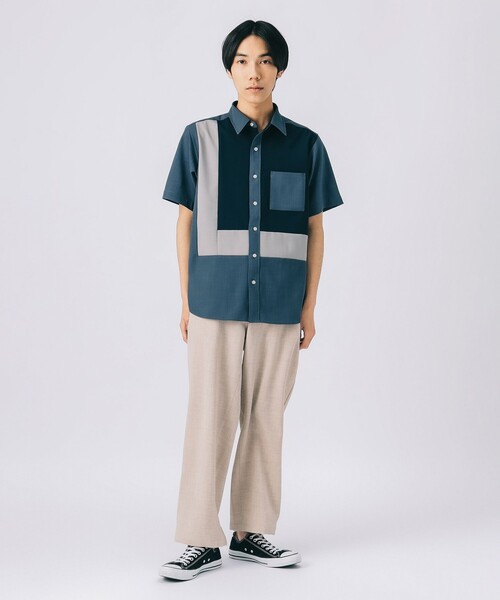 「BEAMS HEART」 イージーパンツ SMALL ベージュ メンズ_画像9