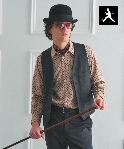 ［未使用］TAKEO KIKUCHI ジレ グレー M ビジネス フォーマル TAKEO KIKUCHI（タケオキクチ） セレモニースーツ スーツ ベスト