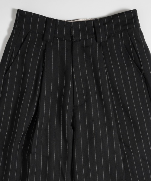 「MUHET」 スラックス SMALL チャコールグレー レディース_画像4