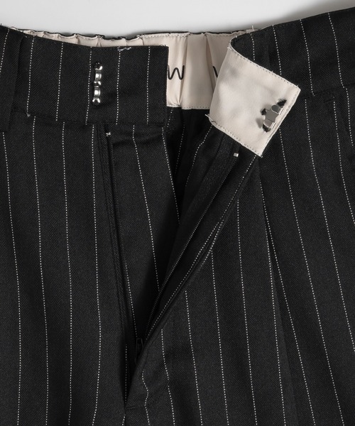 「MUHET」 スラックス SMALL チャコールグレー レディース_画像8