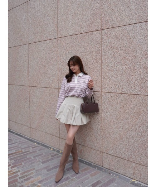 「Her lip to」 長袖ポロシャツ FREE ブラック レディース_画像8