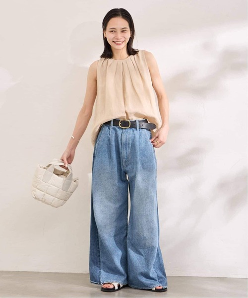 「JOURNAL STANDARD」 デニムパンツ 38 ネイビー レディースの画像