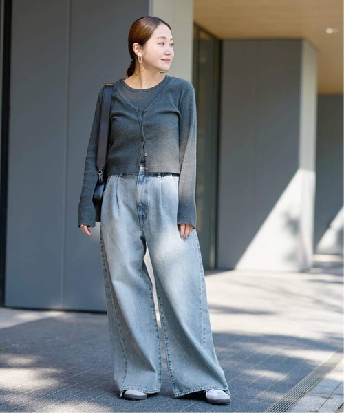 「JOURNAL STANDARD」 デニムパンツ 38 ネイビー レディースの画像