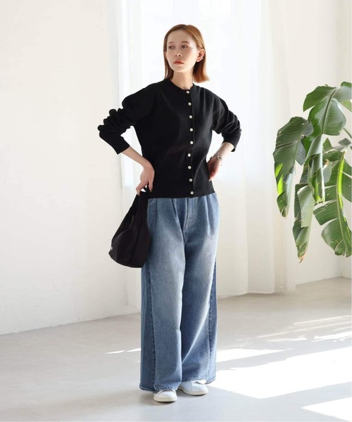 「JOURNAL STANDARD」 デニムパンツ 38 ネイビー レディースの画像