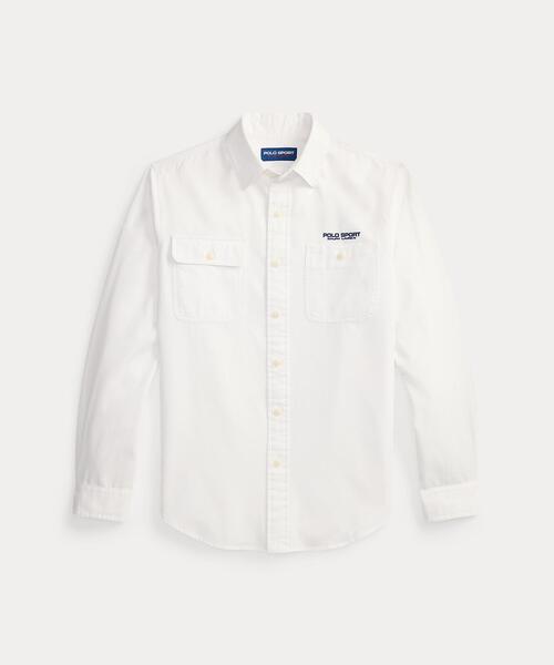 RALPH LAUREN ラルフローレン ワークシャツ ホワイト　NO3159 RALPH LAUREN ラルフローレン ワークシャツ ホワイト NO3159 - メルカリ