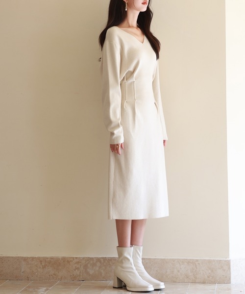 「SAISON DE PAPILLON」 ニットワンピース M ブラウン レディース_画像8