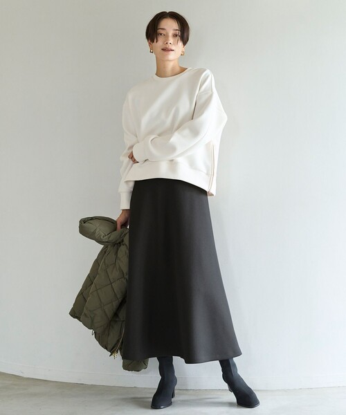 「UNFILO」 フレアスカート LARGE ホワイト レディース_画像9