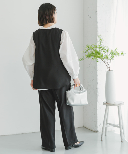 「ITEMS URBANRESEARCH」 セットアップ FREE ライトベージュ レディース_画像3