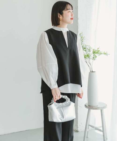 「ITEMS URBANRESEARCH」 セットアップ FREE ライトベージュ レディース_画像4