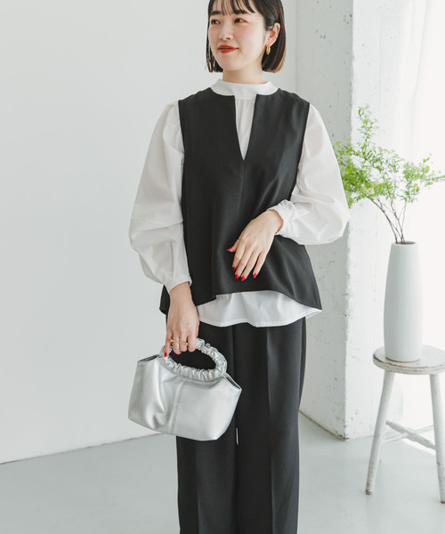 「ITEMS URBANRESEARCH」 セットアップ FREE ライトベージュ レディース_画像5