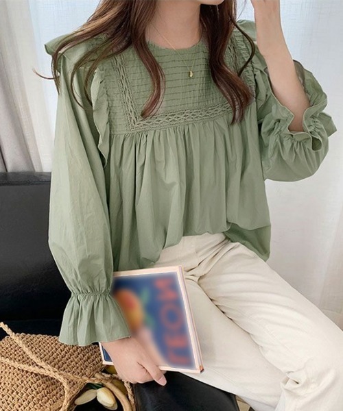 「Miniministore」 長袖ブラウス XX-LARGE ホワイト レディース_画像3