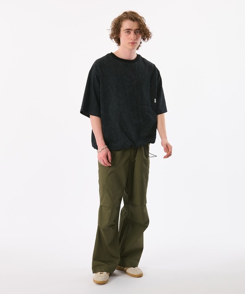 「WETTEMPT」 半袖Tシャツ LARGE チャコールグレー メンズ_画像4