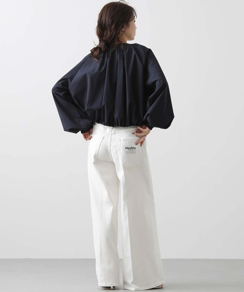 「Healthy denim」 デニムパンツ 24 ホワイト レディース_画像6