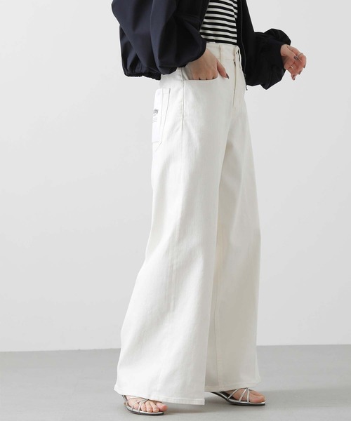 「Healthy denim」 デニムパンツ 24 ホワイト レディース_画像9