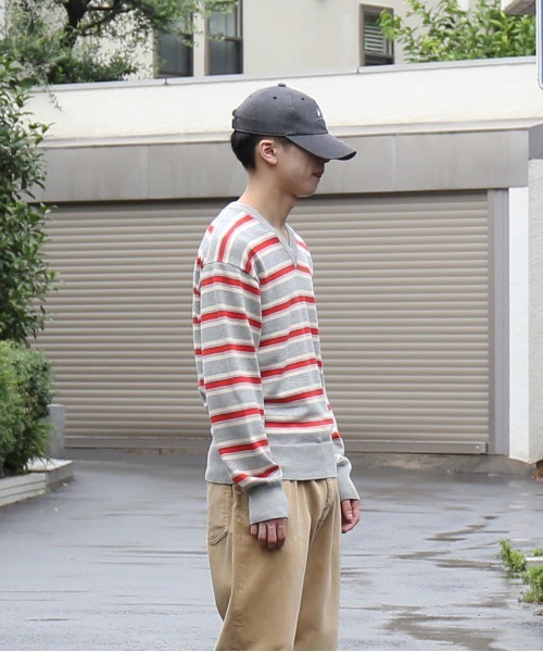 KAIKO（カイコー） セーター ニット KAIKO Border v neck sweater