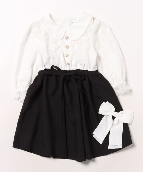 「Catherine Cottage」 「KIDS」長袖ワンピース 110 ブラック キッズ_画像2