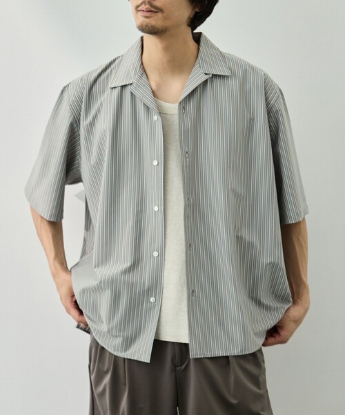 トップス kanemasa.phil stripe shirt KANEMASA PHIL.（カネマサフィル） シャツ 半袖 「KANEMASA PHIL