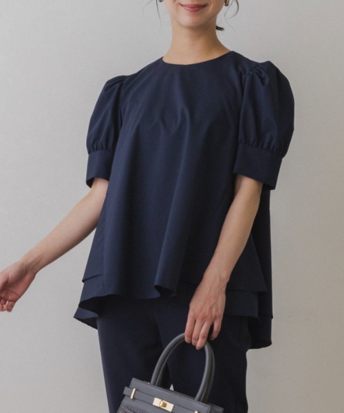 Sono（ソーノ） ブラウス シャツ 半袖 「SONO/ソーノ」「SONO NAVY 