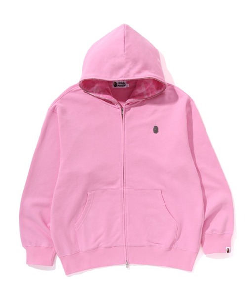 APE ピンク ジップアップ パーカー A BATHING APE（アベイシングエイプ） ジップアップパーカー MEDIUM