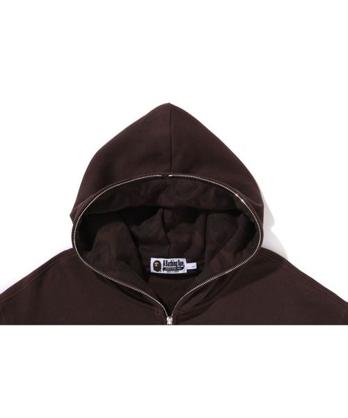 A BATHING APE フルジップパーカー ブラウン A BATHING APE（アベイシングエイプ） ジップアップパーカー MEDIUM
