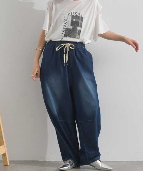 le colis（ルコリ） ワイドパンツ ジーンズ デニム デニムパンツ