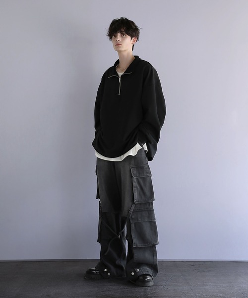 「LILL」 カーゴパンツ S ブルー メンズ_画像8